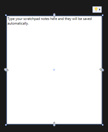 Visual Studio XAML window showing an extension tool window.